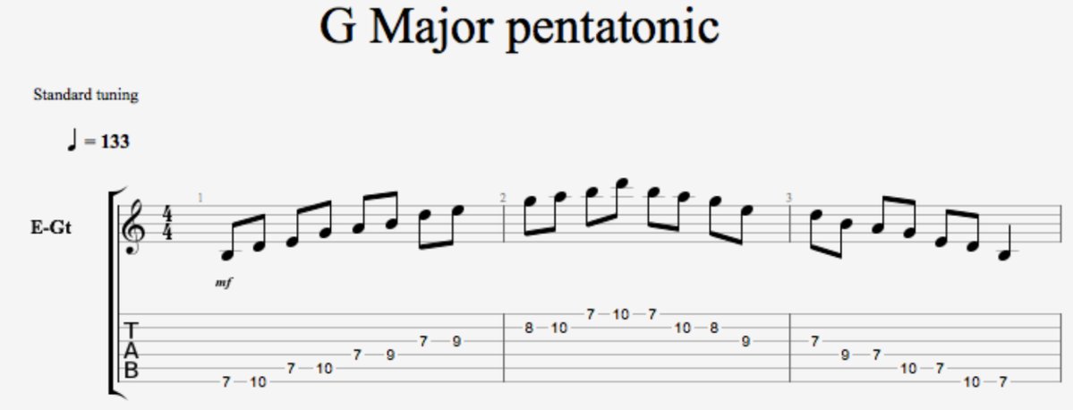 G major Pentatonic