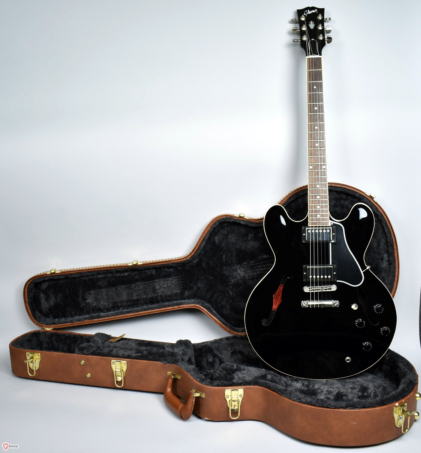 Repair Log: 1988 Black Gibson 335 semi-hollow electric guitar SN