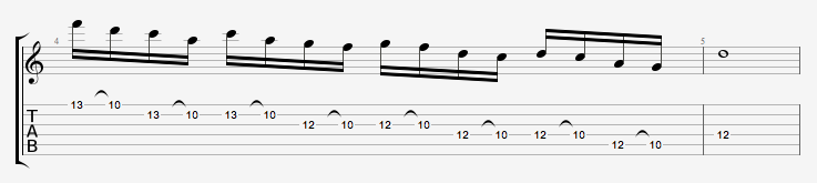 Guitar week 4 tab 1